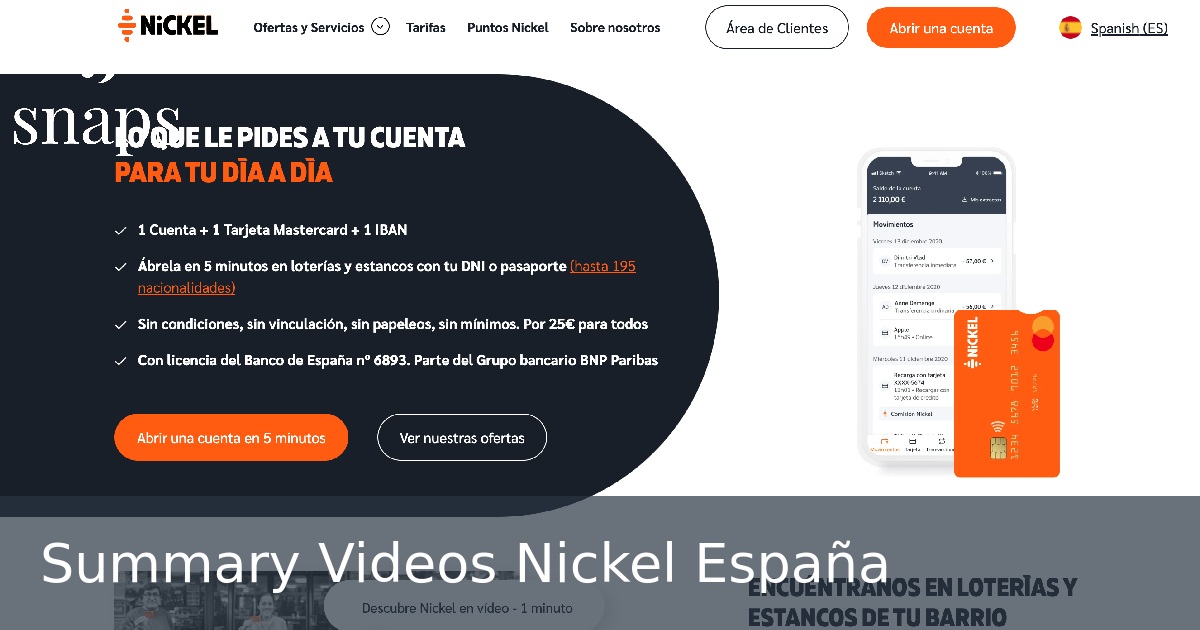 Summary Videos Nickel España