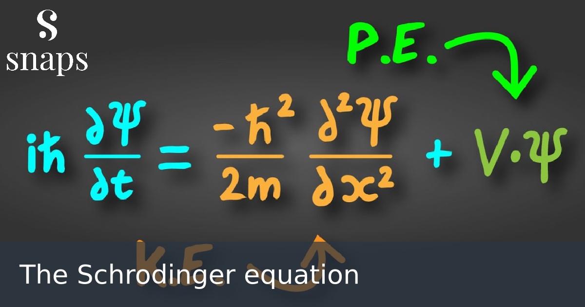 The Schrodinger equation