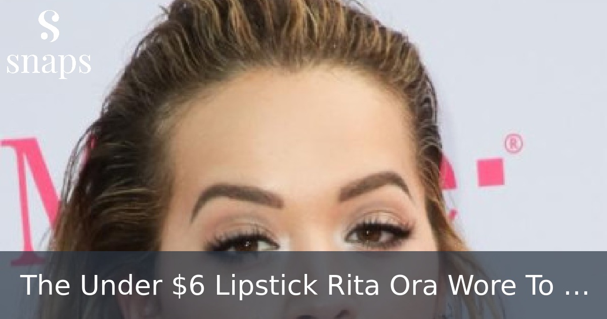 The Under $6 Lipstick Rita Ora Wore To The Billboard Music Awards
