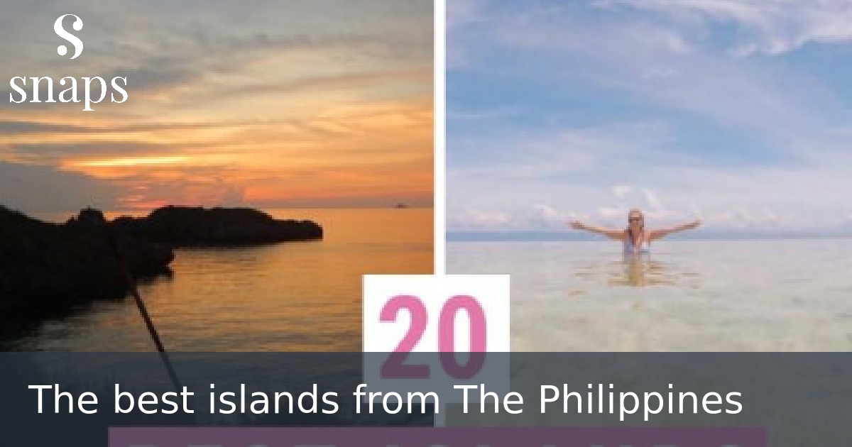 The best islands from The Philippines