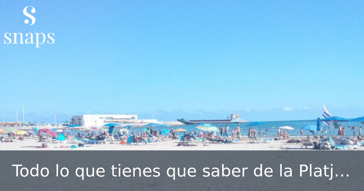 Todo lo que tienes que saber de la Platja de Ribes Roges (Vilanova i la Geltru)