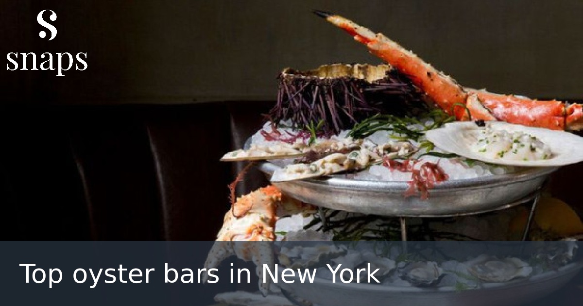 Top oyster bars in New York