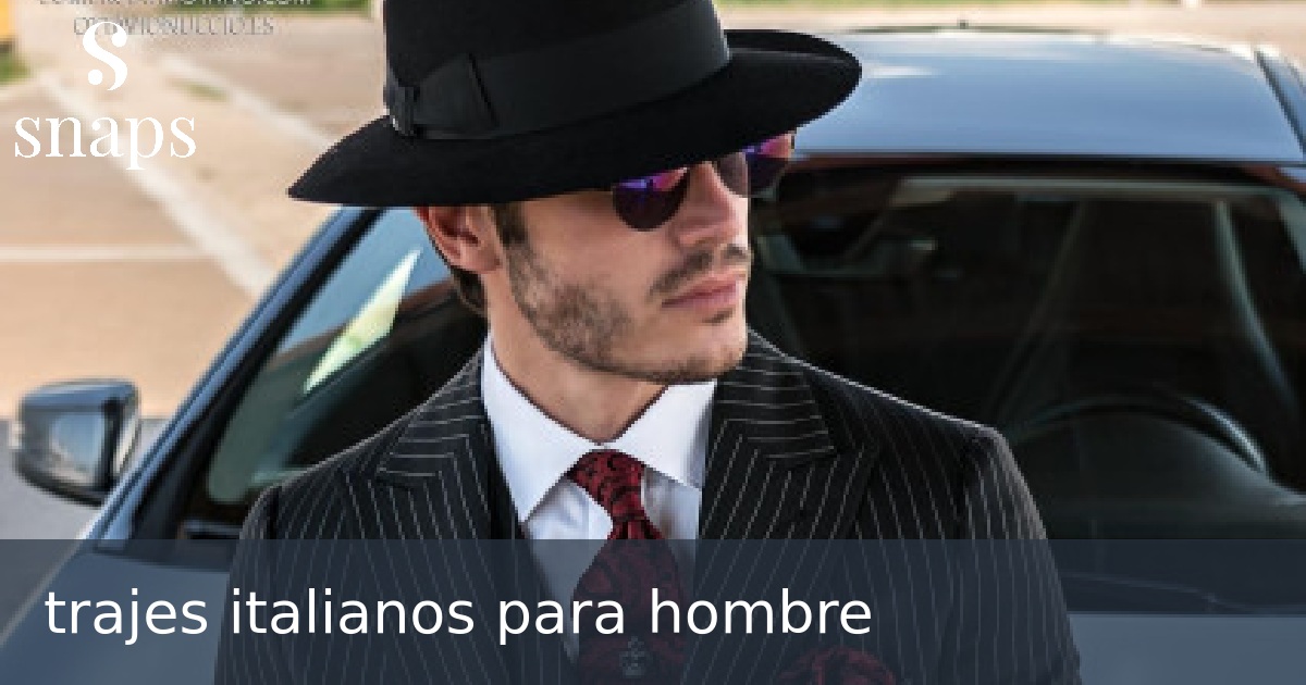 trajes italianos para hombre