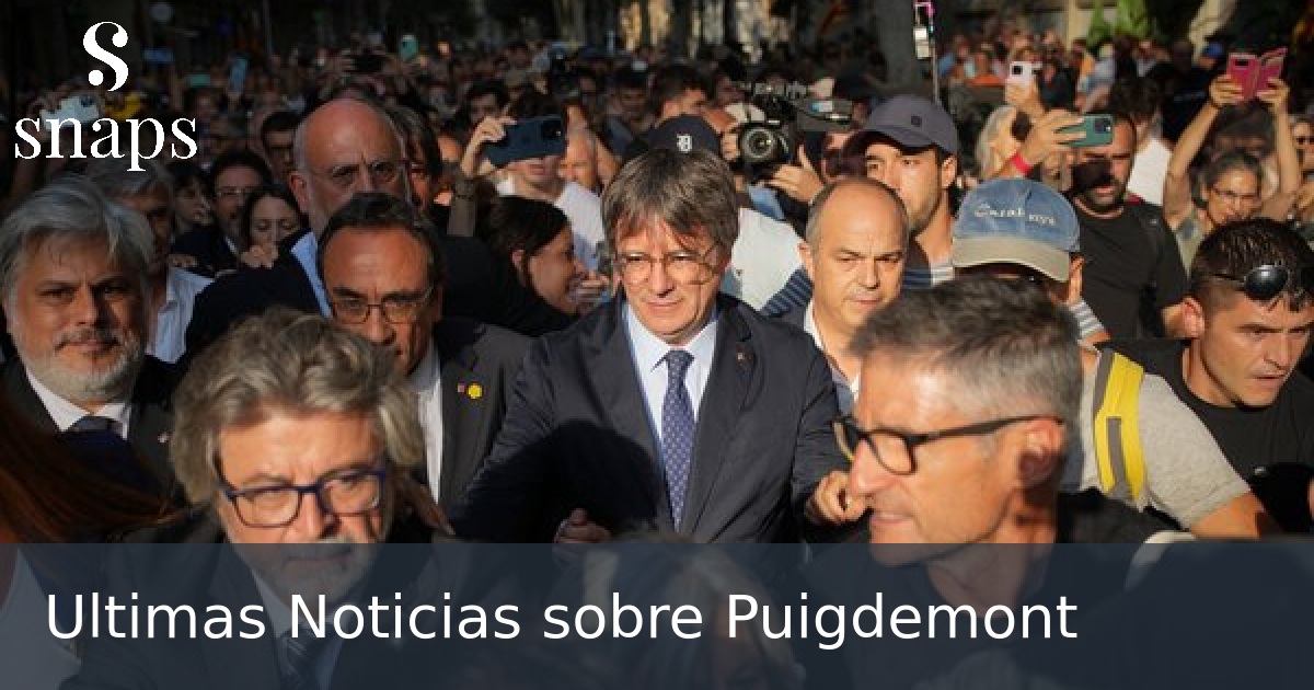Ultimas Noticias sobre Puigdemont