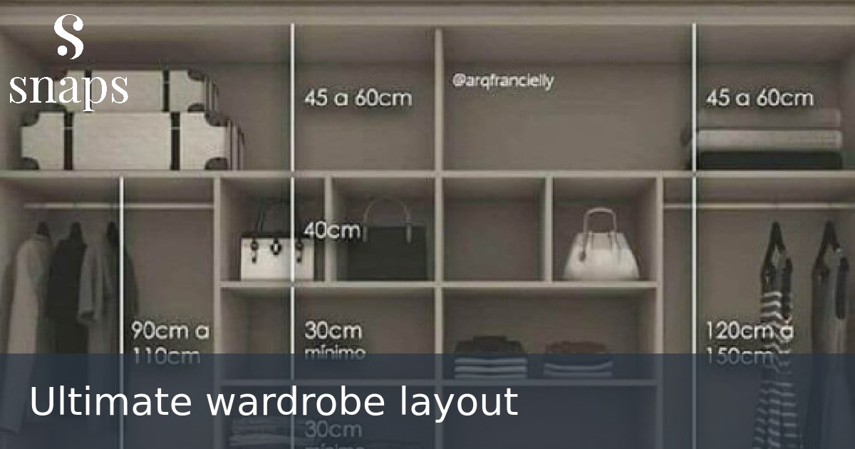 Ultimate wardrobe layout