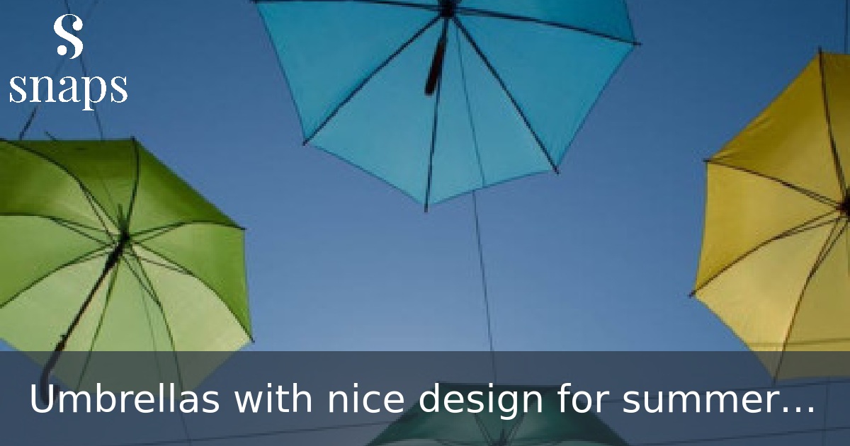 Umbrellas with nice design for summer rain
