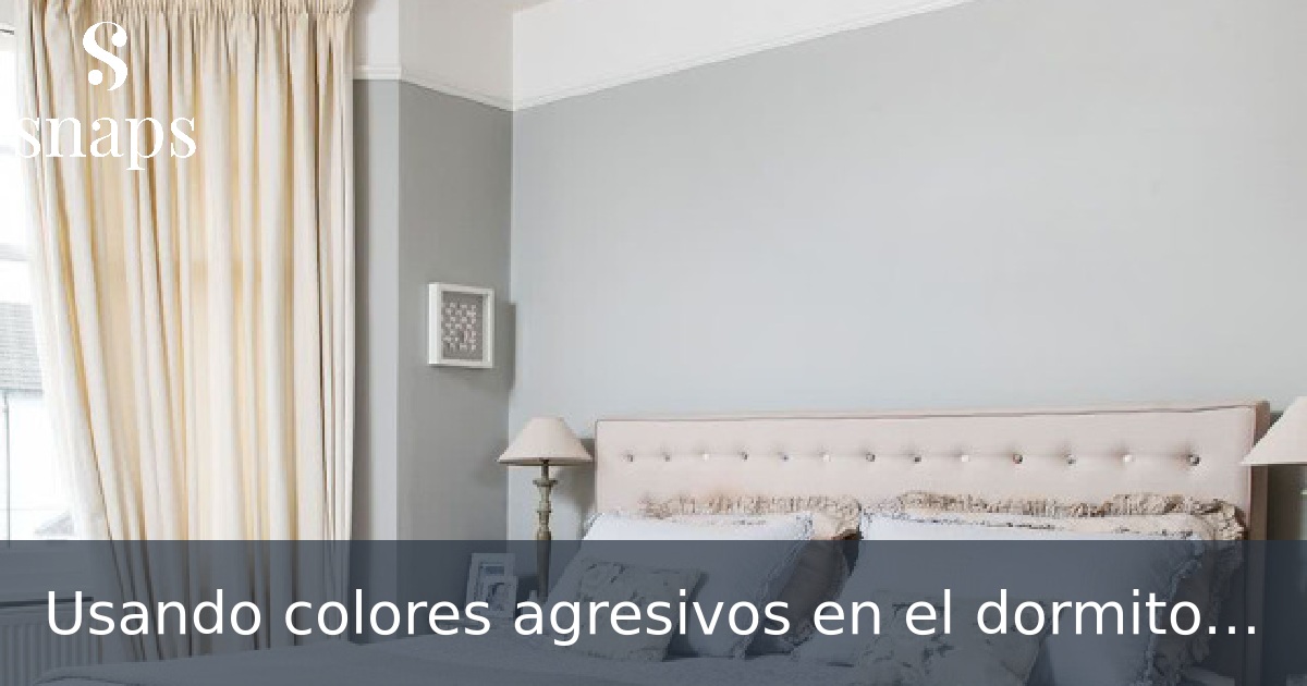 Usando colores agresivos en el dormitorio