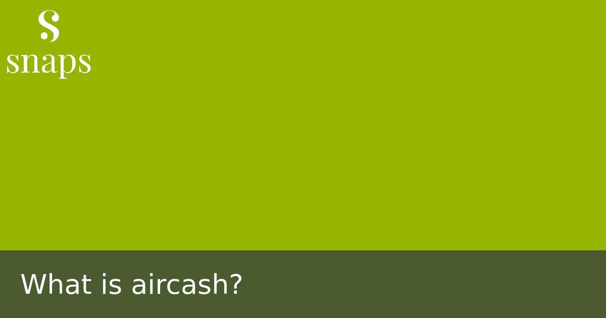 What is aircash?