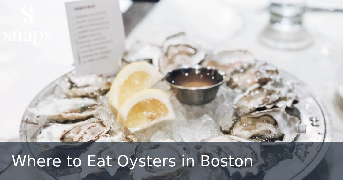 Where to Eat Oysters in Boston