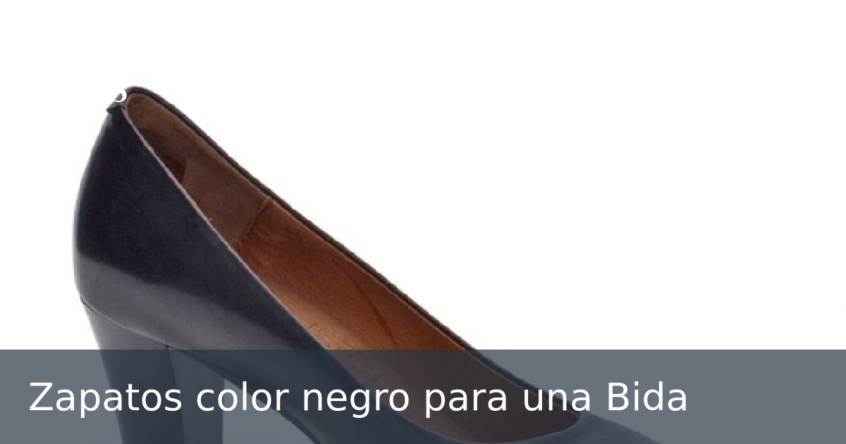 Zapatos color negro para una Bida