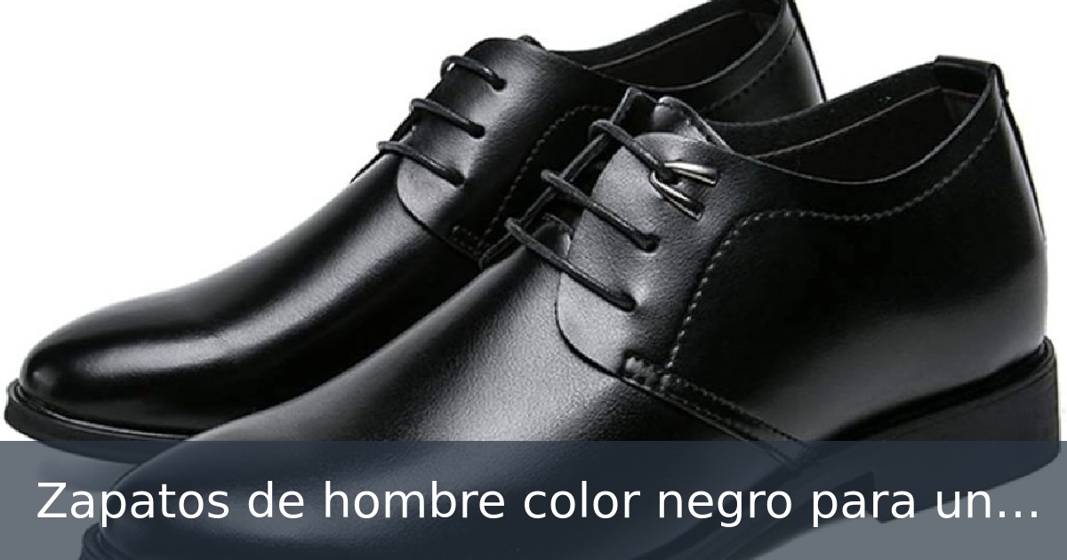 Zapatos de hombre color negro para una boda